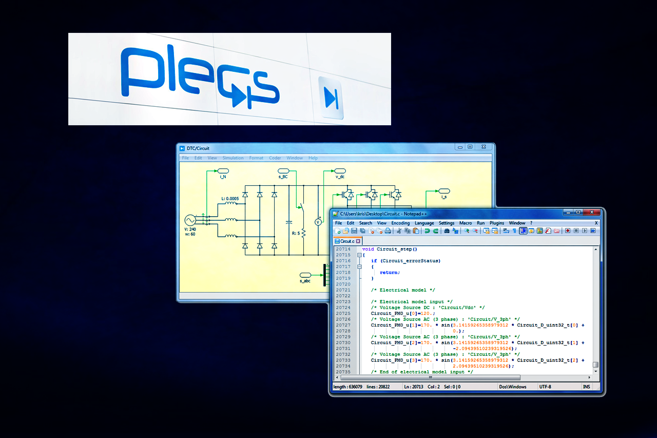 Screenshot Software und Logo/Verlinkung führt zur Firmenwebsite